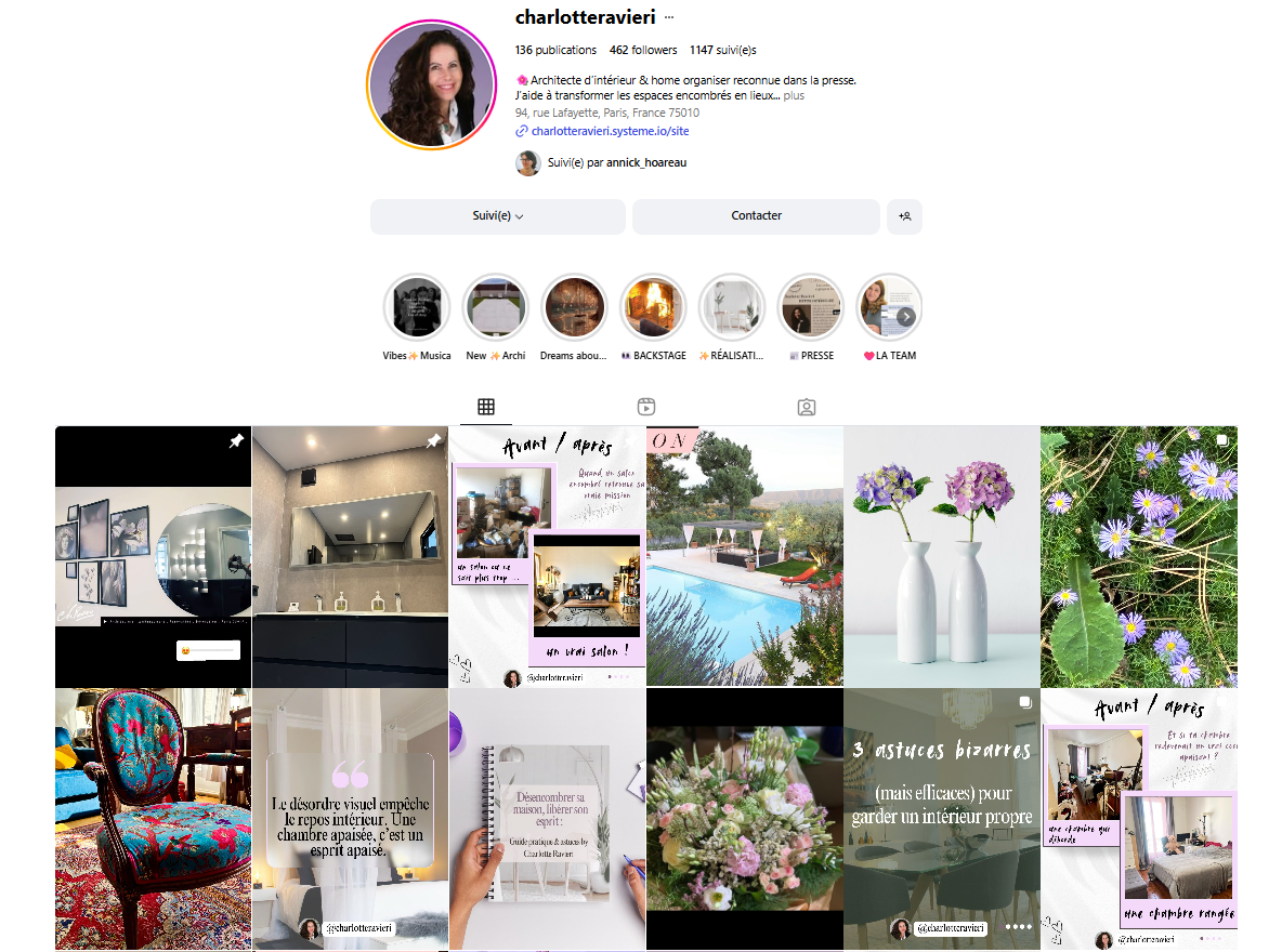 compte instagram optimisé